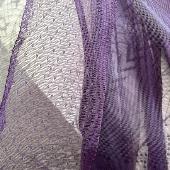 Cachet Purple Embroidered Tulle Trumpet Gown - Picture 11 of 16